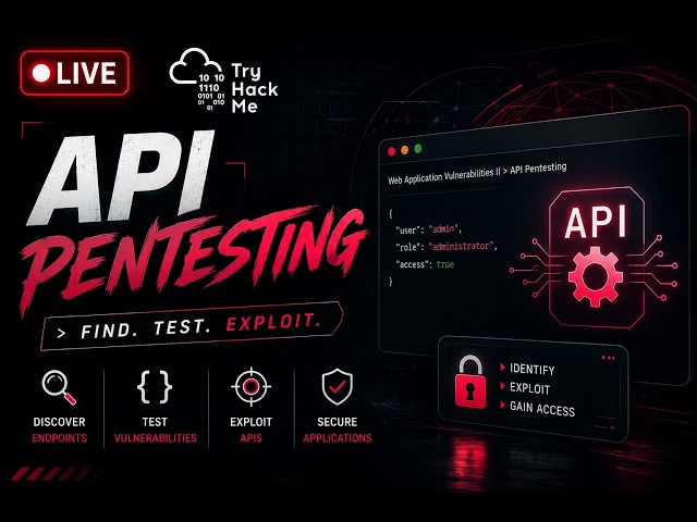 🔴 LIVE: API Pentesting | TryHackMe API Security Room Walkthrough | Part 1