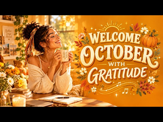 Welcome Your October with Gratitude 🍁 Thankful Morning Affirmations for a New Month | Afrobeat〔#219〕