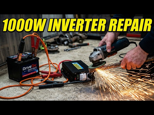 They Chopped the Leads and Threw It Away! | 1000W Inverter Repair
