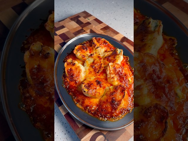 Ricotta Stuffed Shells with Nduja Vodka Sauce 😍🫶🏼 #shorts
