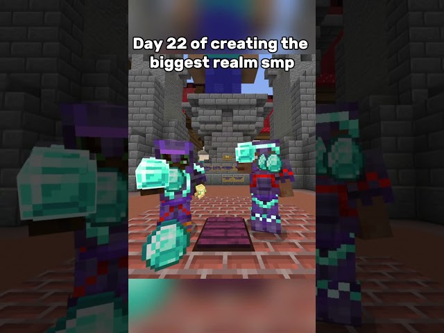 Day 22 of creating the biggest realm smp: #minecraft #bedrock #server #gaming
