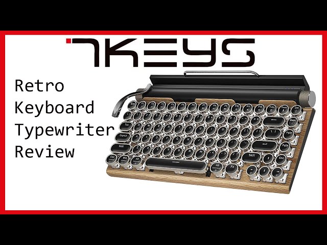 7KEYS Retro Mechanical Keyboard Typewriter - Product Review