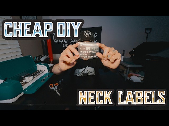 DIY Neck Labels For My Brand Using a Cricut Explorer Air 2 + Heat Press! Here’s how