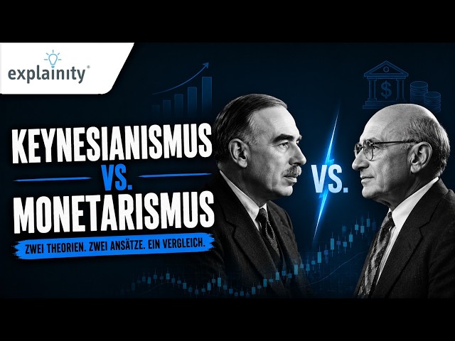 Keynesianism vs. Monetarism simply explained (explainity® video)