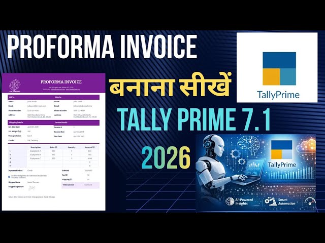 Proforma invoice in tally prime !! Proforma invoice kaise banaye #53 #tallyprime 