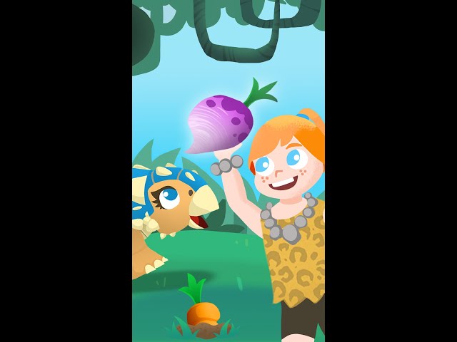 GARDEN on DiNO PLANET?! Adley & Mommy Dinosaur look for food & have a Lava Monster surprise #Shorts