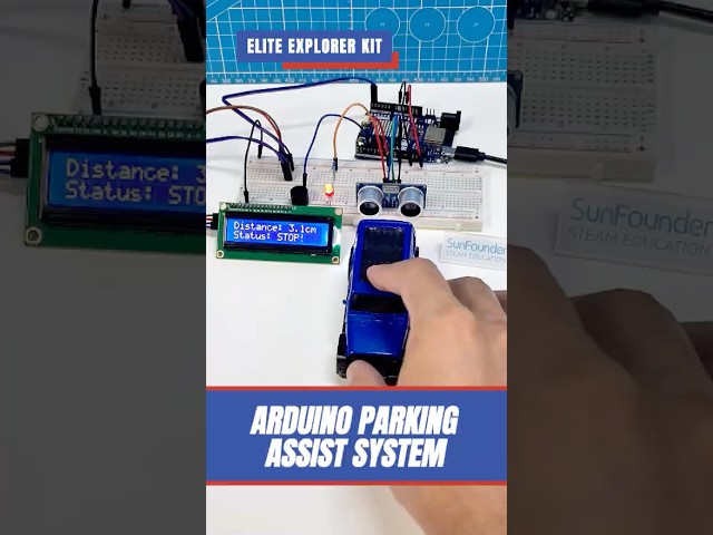 Turn Arduino Into a Smart Parking Sensor! 🚗#arduino  #ultrasonicsensor #smartparking  #stem