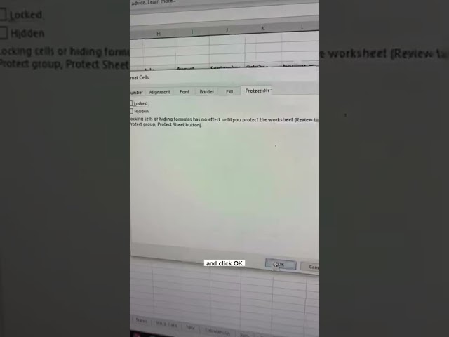 Locking Input Cells in Excel📚