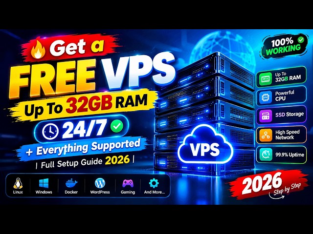 🔥 Get a FREE VPS with 32GB RAM 24/7 + cPanel | Full Setup Guide 2026