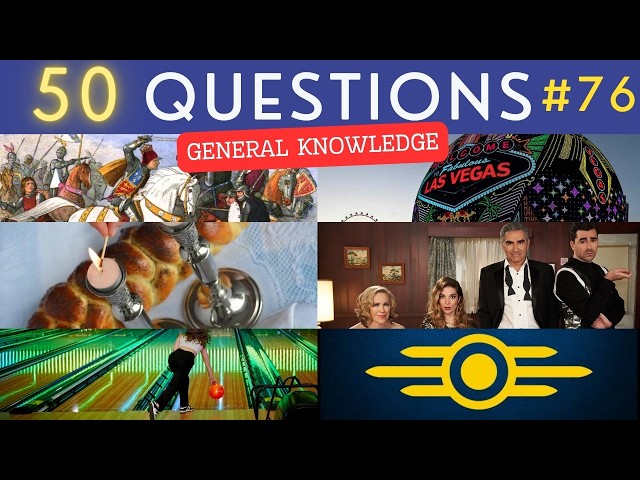 The General Knowledge Quiz #76 ¦ 50 Trivia Questions - Pub Quiz