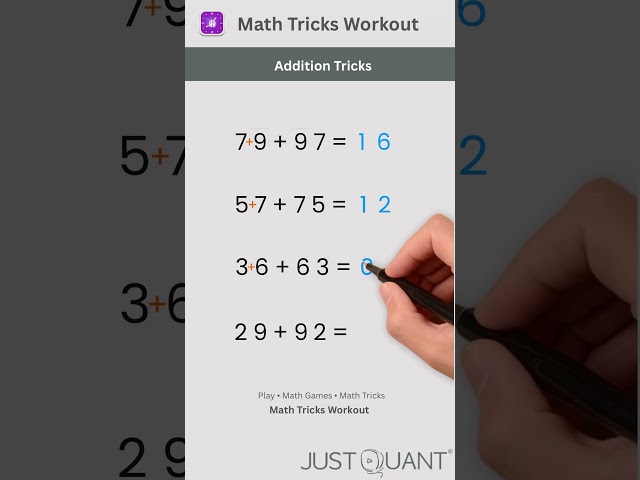 Math Tricks - Addition Tricks - Instantly Add Reversed Numbers - Mental Math Tricks #mathstricks