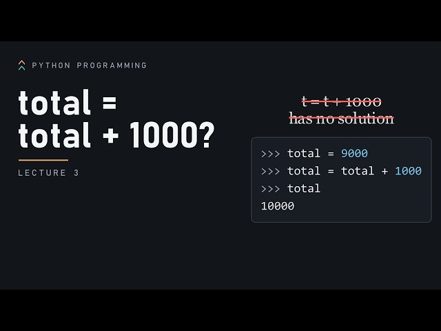 03. Variables and assignment | Python Programming