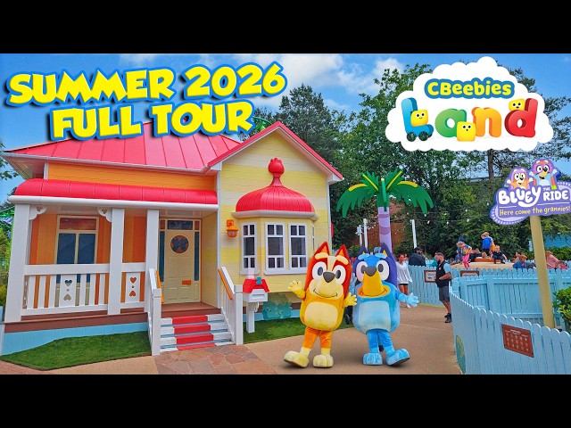 CBeebies Land Summer 2026 featuring Bluey the Ride and More at Alton Towers (July 2026) [4K]