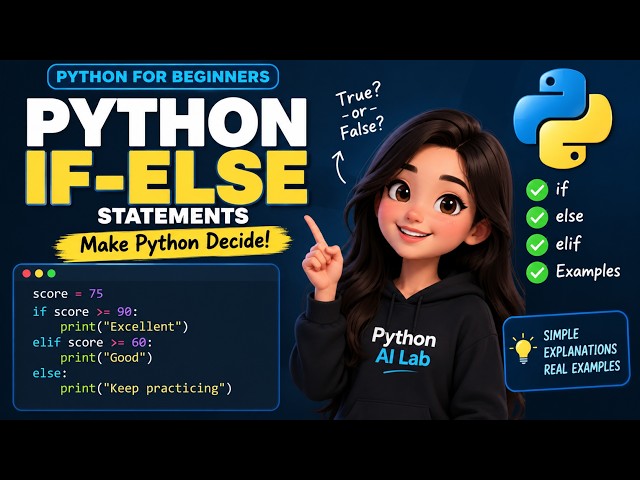 Python If-Else Statements Explained Simply | Python for Beginners