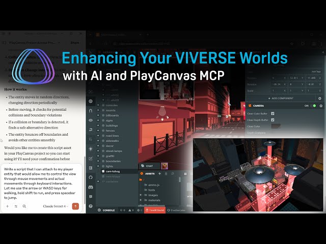 Enhancing Your VIVERSE Worlds with AI and PlayCanvas MCP