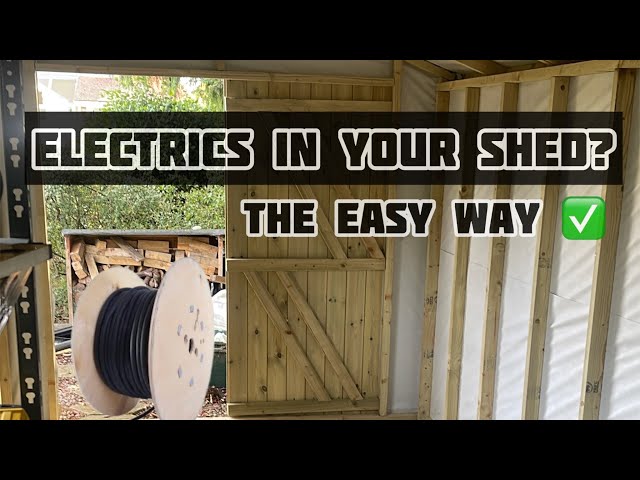 The Easy Way To Install Power To Your Shed - Domestic Electricians Life UK -