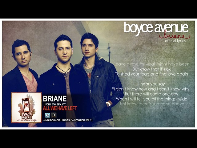 Boyce Avenue - Briane (Lyric Video)(Original Song) on Spotify & Apple