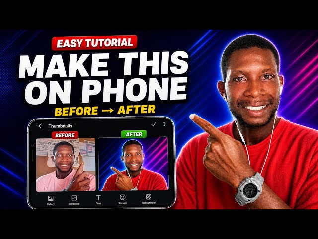 How To Create Clickable Thumbnail In Seconds Using On Free App.