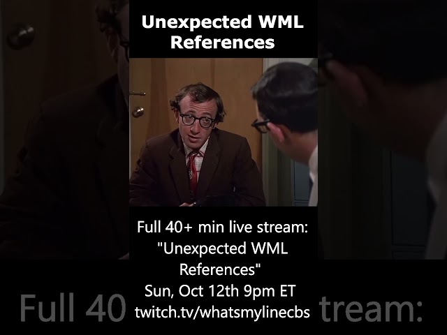 Unexpected WML References: Take the Money and Run (1969)