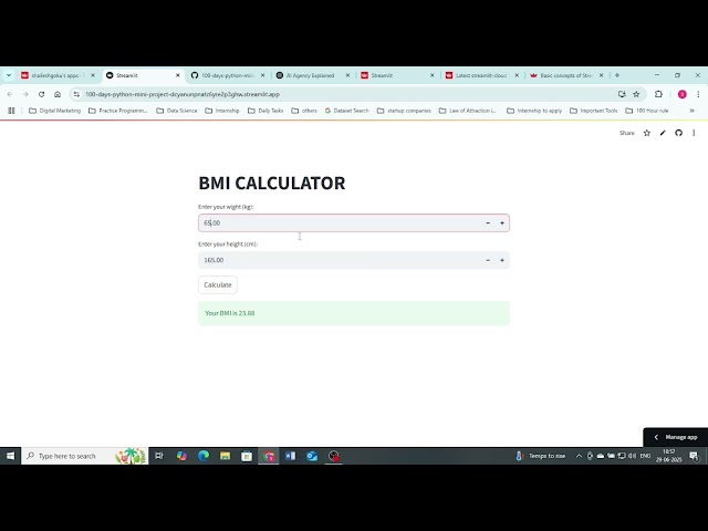 BMI Calculator
