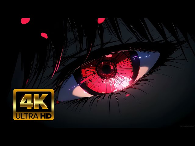 Anime Red Eye👁️ 4K Wallpaper | Intense Gaze For PC #eye #animeeyes #redeye