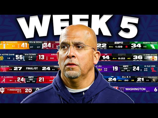 College Football Week 5 EXPLAINED in 12 Minutes