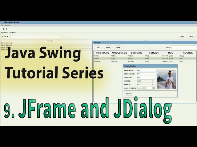 Java Swing Tutorial: 9. JFrame and JDialog wrong execution using Netbeans | Tagalog