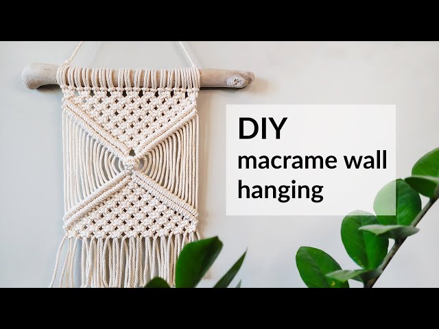 Modern Macrame Wall Hanging Tutorial | DIY macrame for beginners