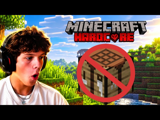 Beating Minecraft with no crafting tables! EP1