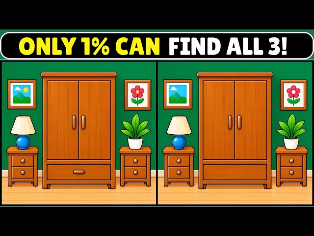 🧩 Spot 3 Differences | Can You Crack This Visual Challenge?