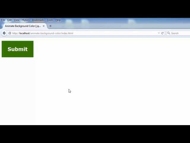 jQuery Animate Background Color
