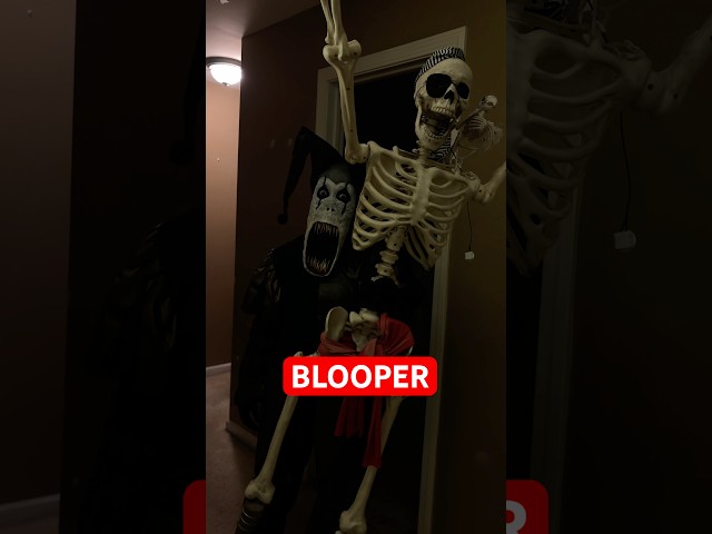 I Accidentally Broke My Skeleton 💀#horror #comedy #behindthescenes