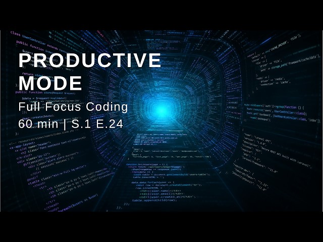 1-Hour Code With Me 💻 Deep Focus (Keyboard Sound)