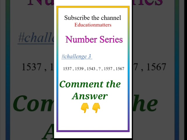 Number Series|Missing Term|#maths #competitive #questions #important #reasoning #ssc #exam #practice