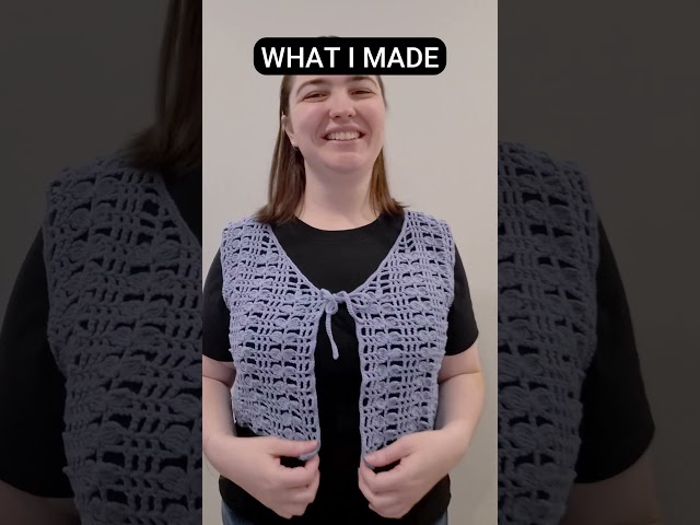 Yarn I Bought vs What I Made (I Love It) #crochetvest #crochet #crochetinspiration