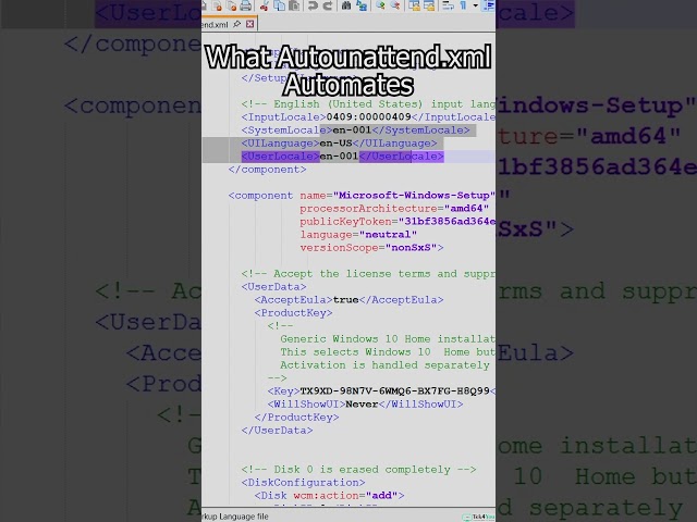 What Autounattend xml Automates #windows10 #windows10installation #windows10tutorial