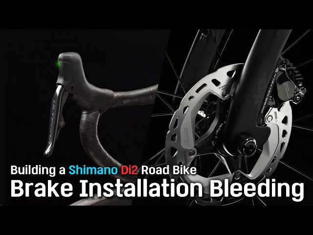 Building a Shimano Di2 Carbon Road Bike 🚴‍♂️ Frame & Brake Installation + Bleeding Part 1