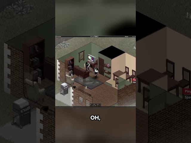 Project Zomboid Meets Minecraft (Chaos Mod)  #projectzomboid #gaming #zombie #games
