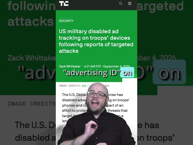 Turn This Off in 30 Seconds (Military Already Did) #privacy #advertising