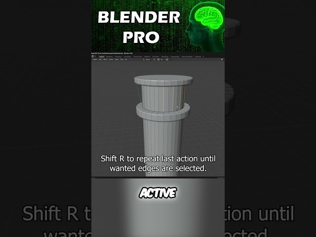 ⚡ Blender Speed up your Workflow with this Simple Edge loop Trick