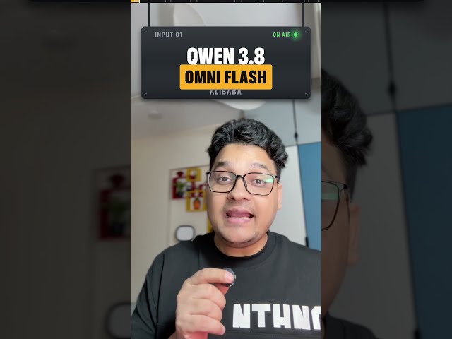 Qwen 3.8 Omni Flash - Text, Image, Audio and Video in One Model #shorts #ai #latestai #ai