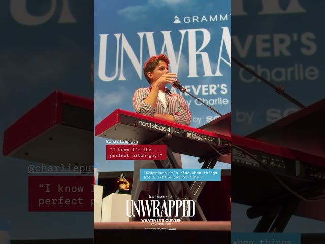 Charlie Puth on Whatever’s Clever at GrammyU Unwrapped | September 9, 2026