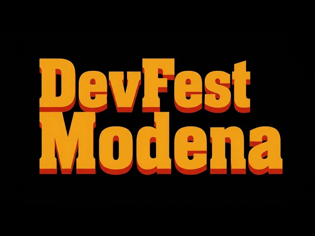 DevFest Modena 2026: la conferenza tech più pulp che ci sia! 🧑‍💻 (Promo video)