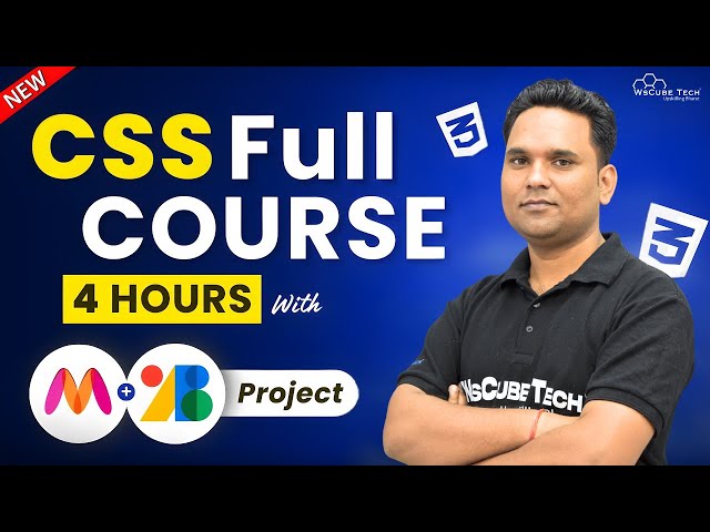 CSS Full COURSE for Beginners in 4 HOURS | Learn CSS in 2026 with Practical🔥