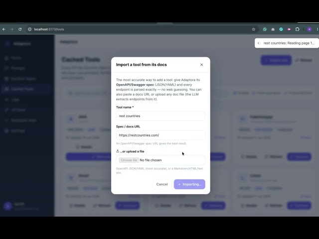 Adaptora: Turn Any API Documentation into AI Tools Automatically (Open Source)