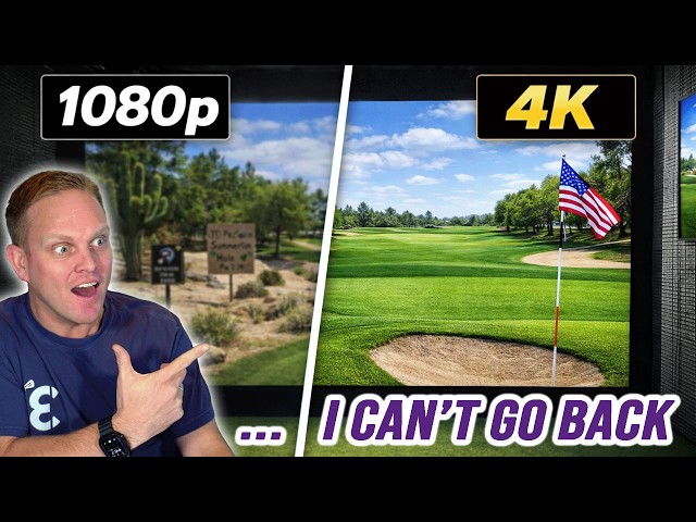 I Upgraded My Golf Simulator to TRUE 4K… and I Can’t Go Back