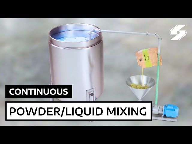 Continuous Powder/Liquid Mixing with Silverson High Shear Mixers