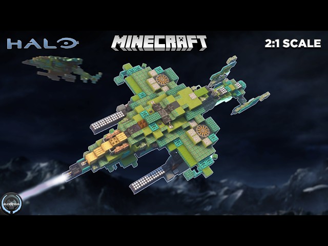 Building the UNSC HAWK in MINECRAFT | Halo Tutorial