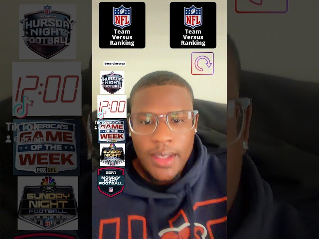 Where I would schedule these NFL games Part 2 #shorts #nfl #football #sports #blindrank