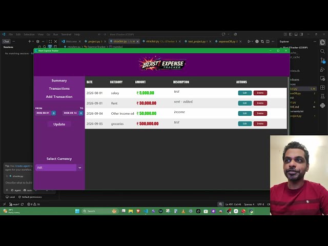 Blast! Expense Tracker (CS50 Python Project)